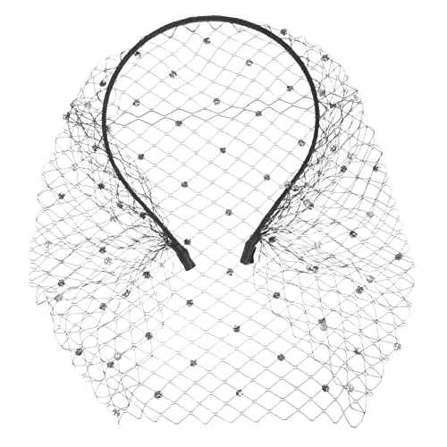 Fascinator Stirnband mit Strass - Perfekt für Hochzeit und Party