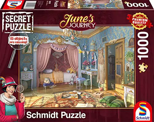 Schmidt Spiele 59976 Junes Journey, Schlafzimmer, 1000 Teile Puzzle