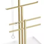 Schmuck Organizer mit 4 Ebenen für Halsketten, Armbänder und Ohrringe