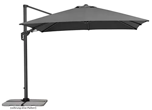 Schneider Sonnenschirm Rhodos Twist, quadratisch, Gestell Alu/Stahl, Bespannung Polyester
