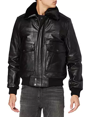 Schott NYC Herren LC5331X Jacke, Schwarz, Medium