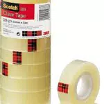 Scotch Transparentes Klebeband 508- 10 Rollen - 15mm x 33m - Durchsichtiges Allzweckband für Schule
