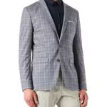 Selected Homme Herren SLHSLIM-TIMELOGAN SND CHK BLZ B NOOS Blazer