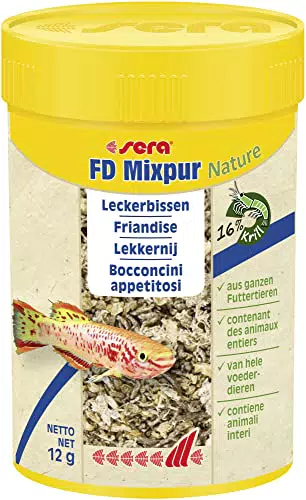 Mixpur Nature 100 ml - Leckerbissen Mischung fürs Aquarium mit Mückenlarven, Daphnien und Krill