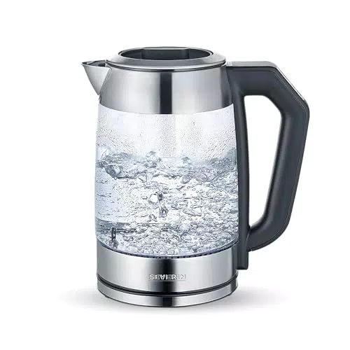 SEVERIN Glas Tee- und Wasserkocher mit einstellbarem Temperaturregler