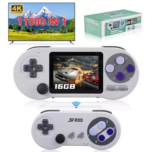 Retro Handheld Spielkonsole SF2000 mit 11000+ Spielen
