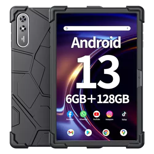 Tablet-PC mit Touchscreen, 10,51 Zoll, 6 GB RAM, 128 GB ROM, Android 13, IPS 1200 x 1920 FHD, Telekamera 5 MP + 13 MP, Bluetooth 5.0, WLAN 2,4G/5G, GPS, Akku 6200 mAh