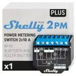 Shelly Plus 2PM Smart Relais Schalter für Hausautomation mit Leistungsmessung