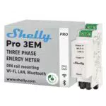 Shelly Pro 3EM | WLAN & Bluetooth Smart Energy Monitoring 3-Phasen-Relaisschalter für Hausautomatisierung