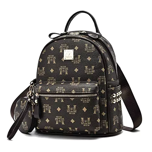 Shepretty Damen Retro Rucksack aus Pu Leder - Modische Handtasche