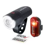 SIGMA SPORT - LED Fahrradlicht mit Batterien Set AURA 30 und CURVE