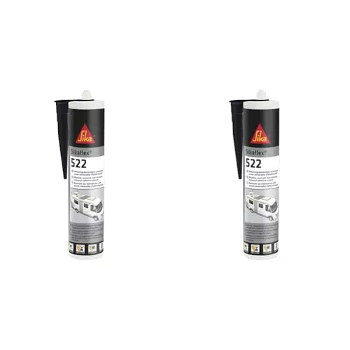 Sika Dichtstoff Sikaflex-522 Schwarz für Innen- und Außenfugen - UV-stabil und Witterungsbeständig