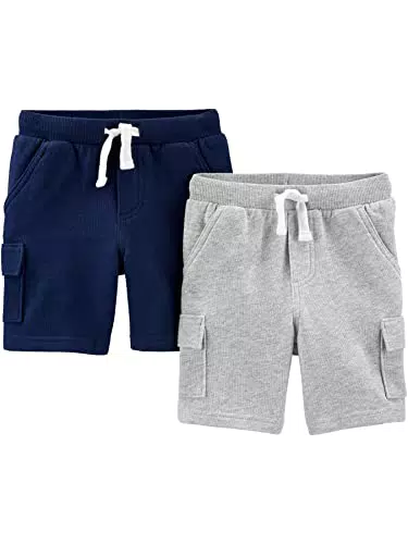 Carter's Baby-Jungen Cargo Shorts, Marineblau/Grau