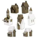 Sizzix Village Collection by Tim Holtz - Papier Kunststoff