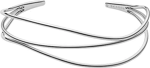 Skagen Damen Edelstahlarmband, 61 mm x 49,5 mm intern - Zeitloses Design
