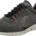 Skechers Herren Equalizer 3.0 Sneaker, Charcoal Mesh Pu Black Trim