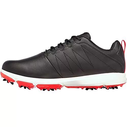 Skechers Herren Pro 4 Legacy Golfschuhe, Schwarz/Rot