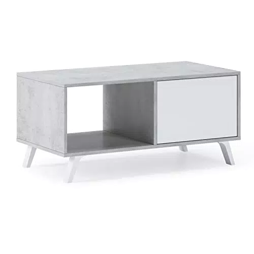 Skraut Home Couchtisch aus Holz - Modernes Design - 92 x 50 cm