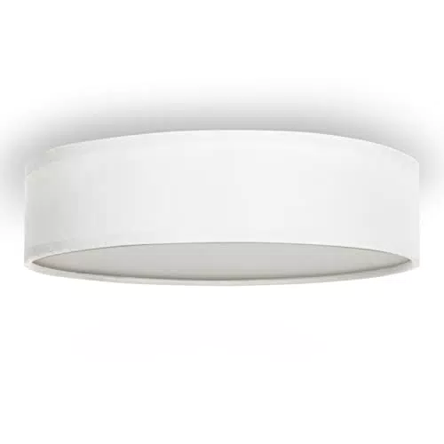Smartwares Deckenleuchte Textilschirm 40 cm Ø 3x E14 Max. 40 W LED geeignet Weiß