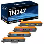 SODFACE TN-243CMYK TN247 Kompatibel für Brother TN 247 TN243 Toner für Brother MFC L3750CDW DCP-L3550CDW MFC-L3770CDW HL-L3210CW HL-L3230CDW MFC-L3730CW