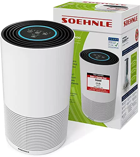 Soehnle Luftreiniger AirFresh Clean 400 mit 4-stufigem Reinigungssystem entfernt bis 99