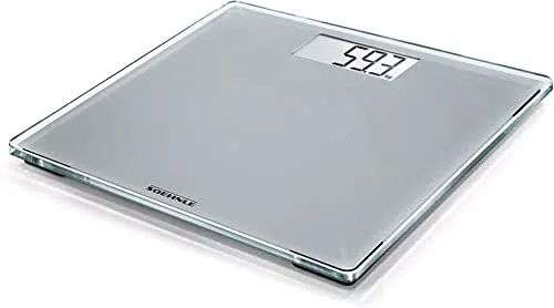 Soehnle Style Sense Compact 300 Digitale Personenwaage mit extragroßer Trittfläche und gut lesbarer LCD-Anzeige