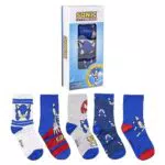 Sonic Unisex Kids 5er Pack Socken, bunt, 35-38
