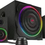 Speedlink GRAVITY CARBON RGB PC Lautsprecher 2.1 mit Subwoofer und Bluetooth