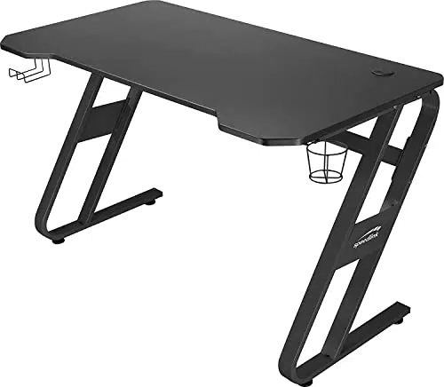 Gaming Schreibtisch Speedlink SCARIT - Z-Shape Design mit Kabelmanagement, Headset- & Getränkehalter