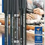 STAEDTLER Lumocolor 60 BK Permanent Marker Set mit verschiedenen Spitzen