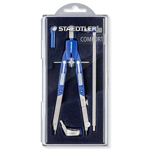 STAEDTLER Zirkel Mars Comfort mit Schnellverstellung und Drucktasten