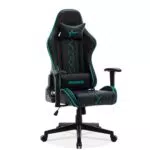 STARUZI Gaming Stuhl mit hoher Rückenlehne und verstellbarer Ergonomie - PU-Leder, Schwarz.