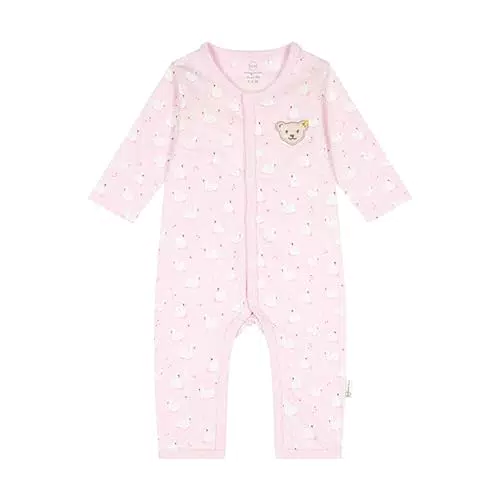 Steiff Baby-Mädchen Strampler Langarm - Rosa
