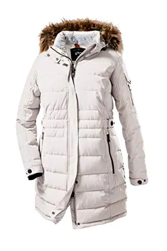 STOY Damen Parka in Daunenoptik mit abnehmbarer Kapuze