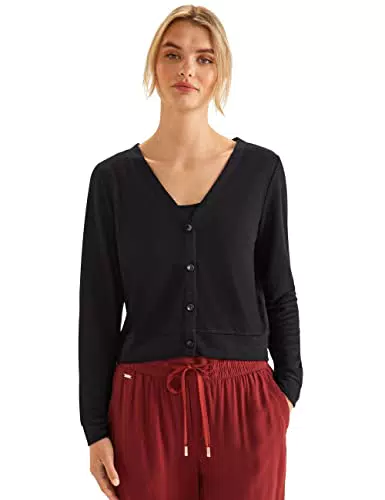 STREET ONE Damen A320016 Bolero, Schwarz