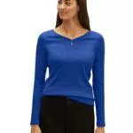 Street One Damen Langarmshirt - Frisches Intensives Blau