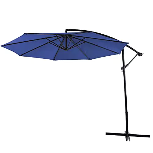 "Sonnenschirm mit Ständer und Kurbel - UV-Schutz UPF 50+ - Ø 300 cm"
