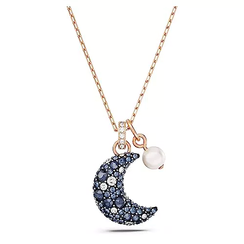 Swarovski Luna Halskette mit Mondanhänger und Swarovski Kristallen