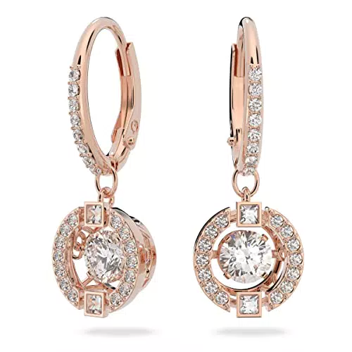 Swarovski Sparkling Dance Ohrringe, Glücksklee, Rosa