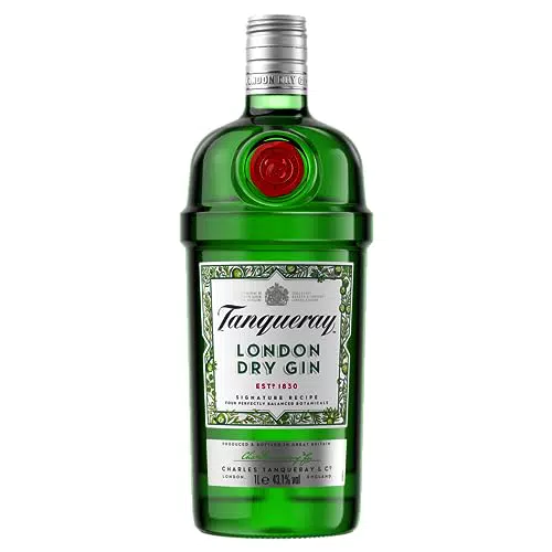 Tanqueray London Dry Gin | Aromatischer Gin aus England | 43,1% vol | 1000ml
