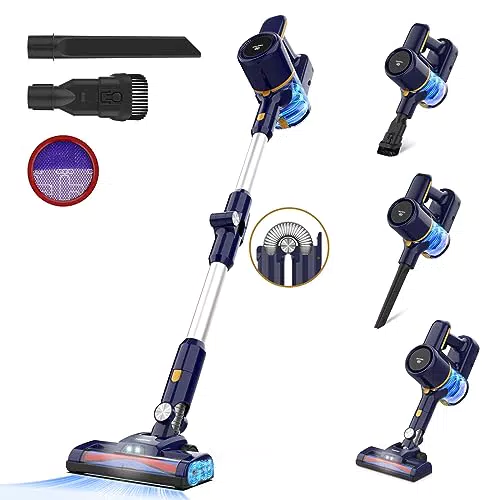 TASVAC 22000Pa Akku Staubsauger, Staubsauger Kabellos mit Knickgelenk