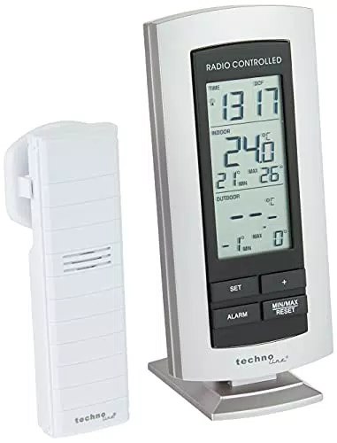 Technoline WS 9140 Wetterstation mit Funkuhr und Temperaturanzeige