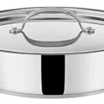 Tefal Jamie Oliver Servierpfanne 30 cm | Antihaftbeschichtung | Thermo-Signal | Silikon-Griff | induktionsgeeignet | ofenfest | Edelstahl