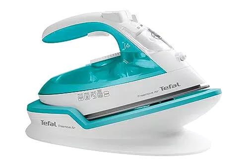 Tefal FV6520 Freemove Air Kabelloses Dampfbügeleisen | 2400 W | 25g/Min-Dauerdampf | 115g/Min-Dampfstoß | Kabellose Technologie | Automatisches Abschalten | Türkis/Weiß

Titolo ottimizzato per la SEO: Tefal FV6520 Freemove Air Kabelloses Dampfbügeleisen mit 2400 W Leistung