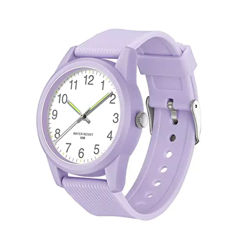 Kinderuhr TENOCK Analog für Jungen und Mädchen, wasserdicht, leicht ablesbar, ideal für Kinder von 4-12 Jahren