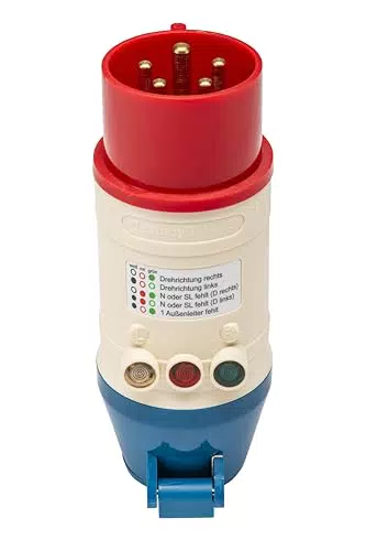Testboy TV 416 CEE-Adapter mit Drehfeldrichtungsanzeige