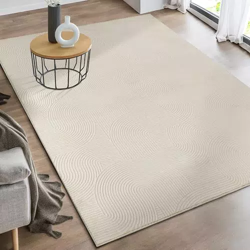 Teppich Rio - Moderner Teppich mit Anti-Rutsch-Rücken und 3D-Optik