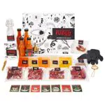 Gourmet Geschenkset für scharfe Soßen zum Selbermachen - Inkl. 4 Flaschen, Gewürzen & Rezeptheft