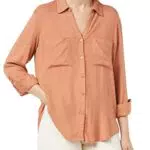 TOM TAILOR Damen Cosy Bluse mit Brusttaschen