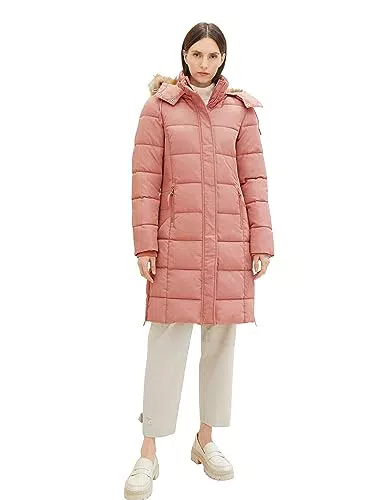 TOM TAILOR Damen Puffer Mantel mit Kapuze
